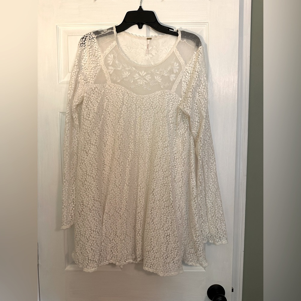 Free people lace beaded top